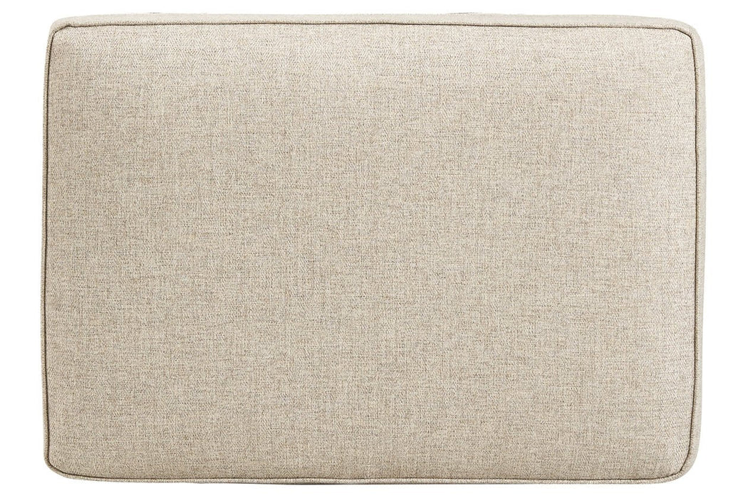 Claredon Linen Ottoman - 1560214 - Gate Furniture