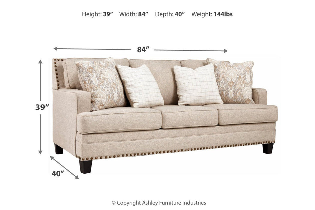 Claredon Linen Sofa - 1560238 - Gate Furniture