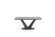 Cloud Table With 1218 Swivel Grey Chairs Set - Gate Furniture