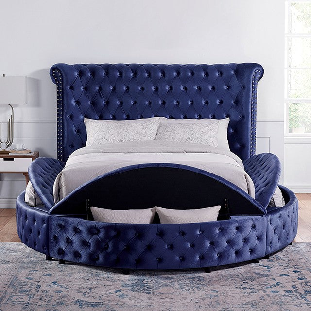 SANSOM Blue Queen Bedroom Set