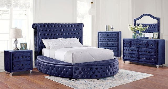 SANSOM Blue Queen Bedroom Set