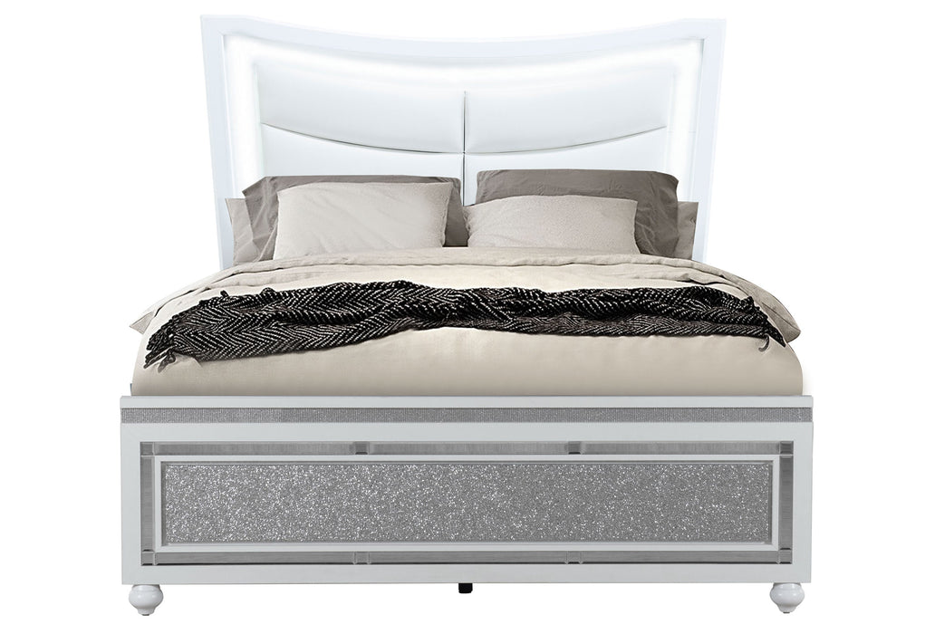 Collete White Queen Bed Group - COLLETE-WHITE-QBG - Gate Furniture