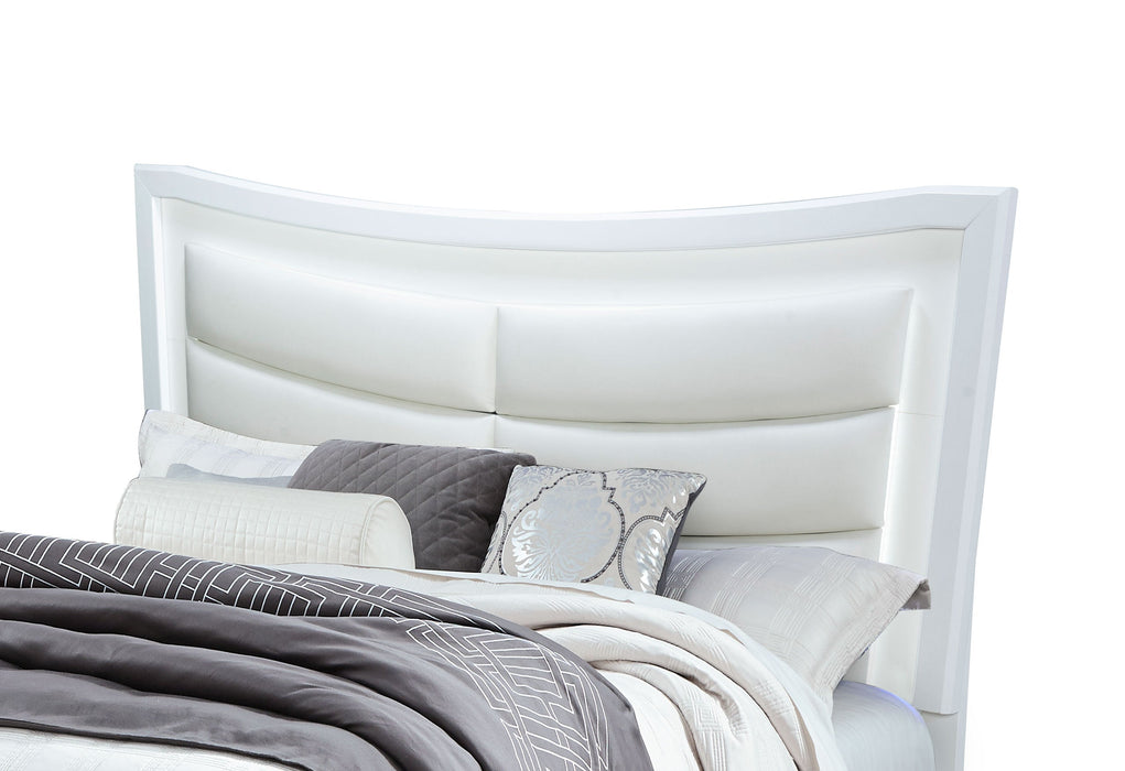 Collete White Queen Bed Group - COLLETE-WHITE-QBG - Gate Furniture