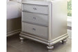 Coralayne Silver Nightstand - B650-93 - Gate Furniture