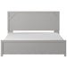 Cottenburg Light Gray-White King Panel Bed - Gate Furniture