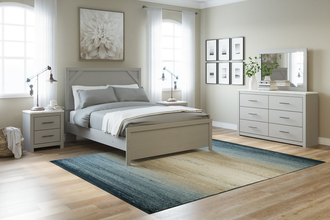 Cottenburg Light Gray-White Panel Bedroom Set - Gate Furniture