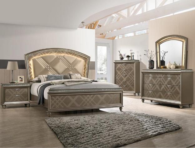 Cristal Gold Dresser - B7800-1 - Gate Furniture