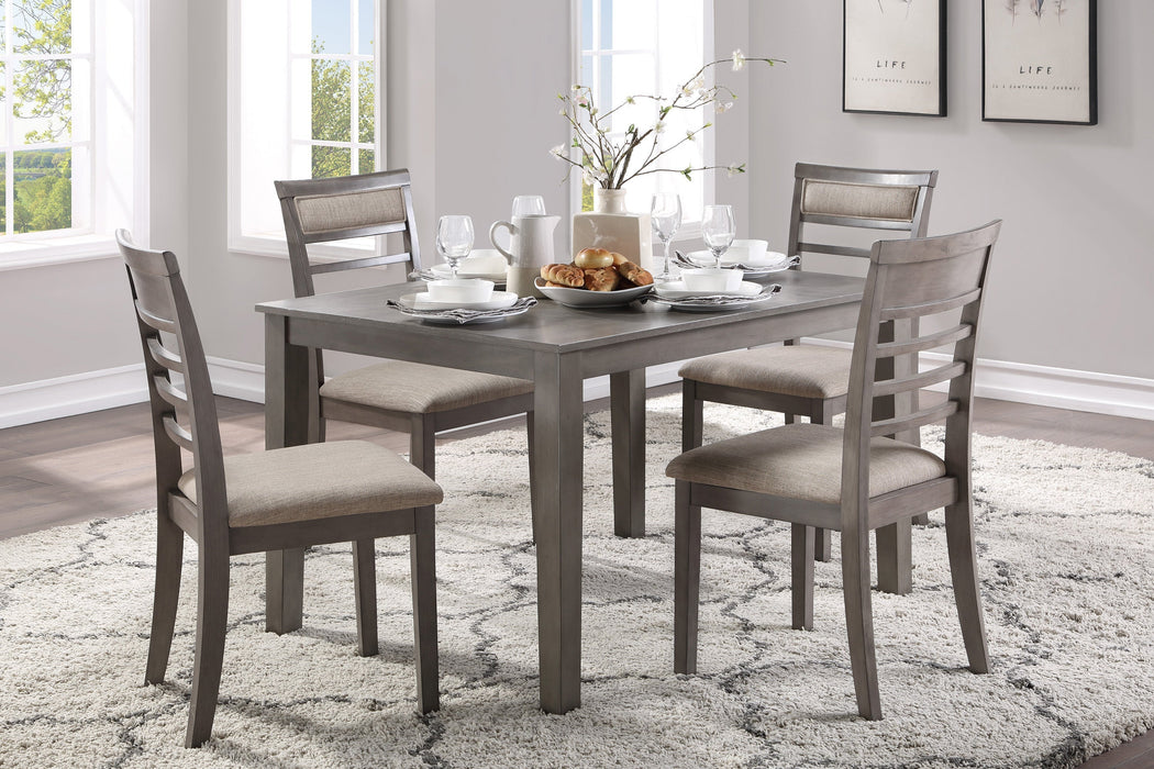 Lovell Gray 5-Piece Dining Set