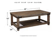 Danell Ridge Brown Coffee Table - T446-1 - Gate Furniture