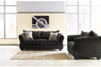 Darcy Black Loveseat - 7500835 - Gate Furniture