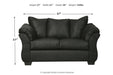 Darcy Black Loveseat - 7500835 - Gate Furniture