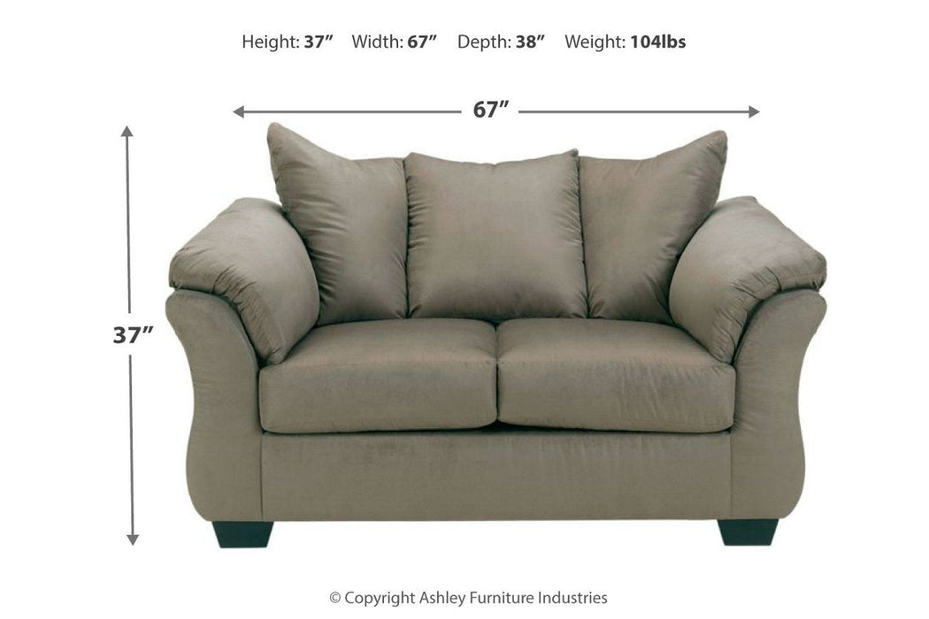 Darcy Cobblestone Loveseat - 7500535 - Gate Furniture