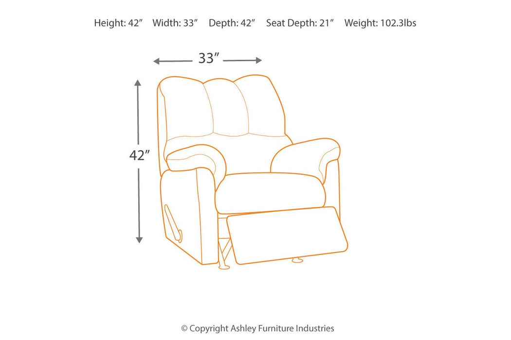 Darcy Cobblestone Recliner - 7500525 - Gate Furniture