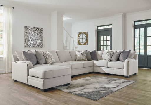 Dellara Chalk LAF Sectional - Gate Furniture