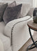 Dellara Chalk Sofa Laf Chaise - Gate Furniture