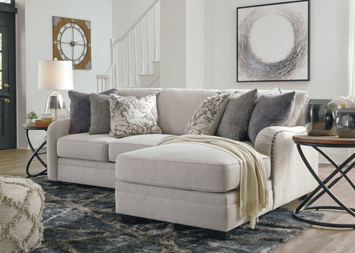 Dellara Chalk Sofa Raf Chaise - Gate Furniture