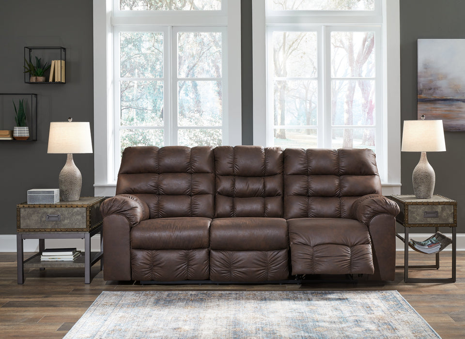 Derwin Reclining Sofa with Drop Down Table - 2840189 - In Stock Furniture