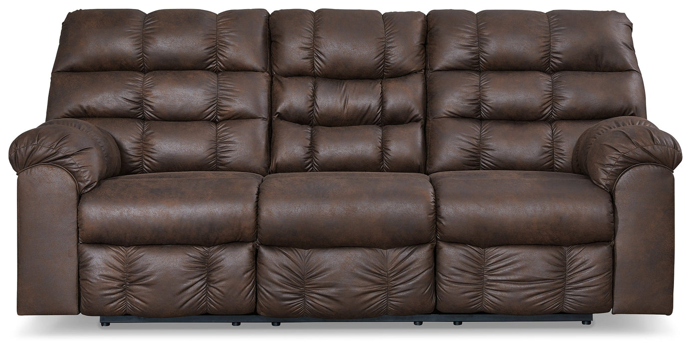 Derwin Reclining Sofa with Drop Down Table - 2840189 - In Stock Furniture