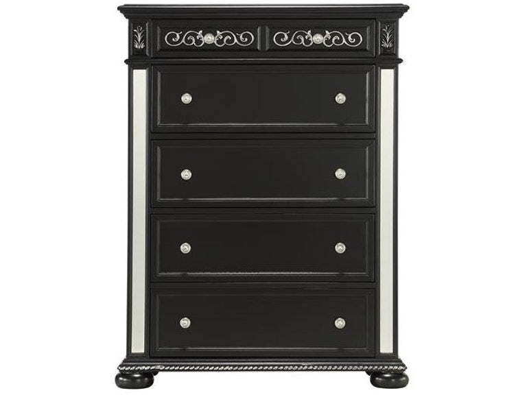 Diana Black Chest - DIANA-BLACK-CH - Gate Furniture