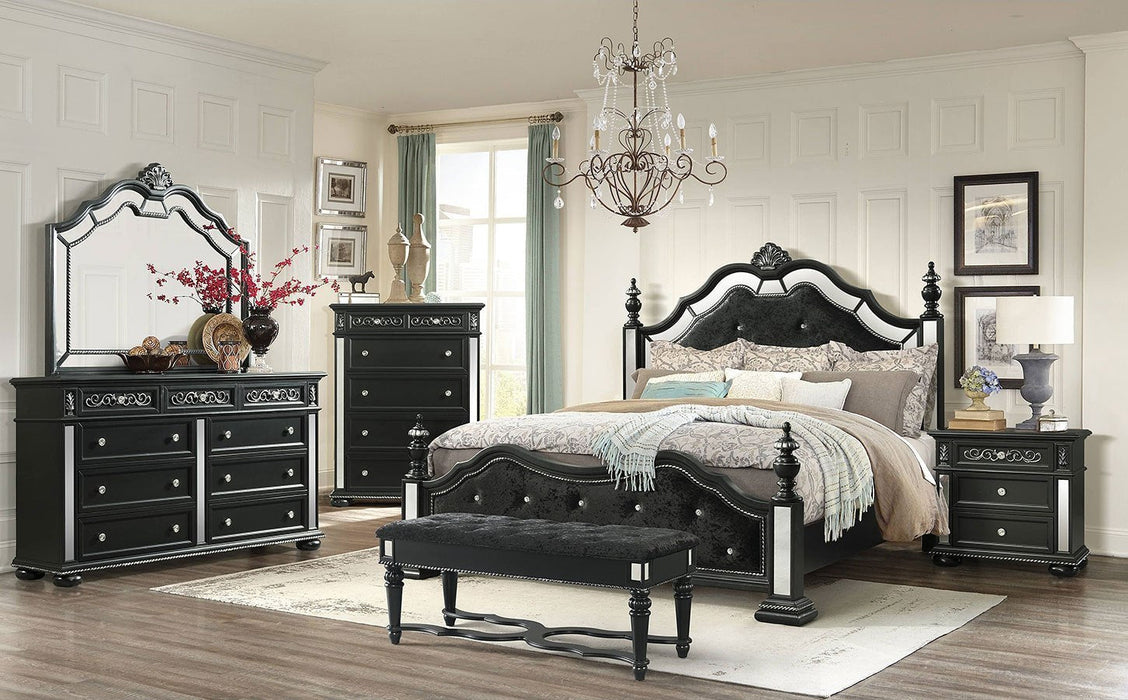 Diana Black Chest - DIANA-BLACK-CH - Gate Furniture