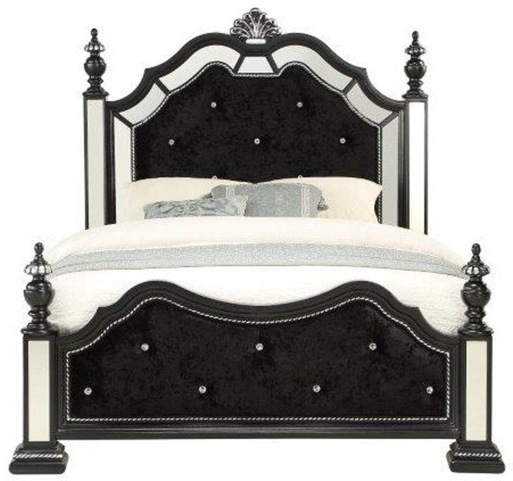 Diana Black King Bed - DIANA-BL-KB - Gate Furniture