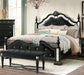 Diana Black King Bed - DIANA-BL-KB - Gate Furniture