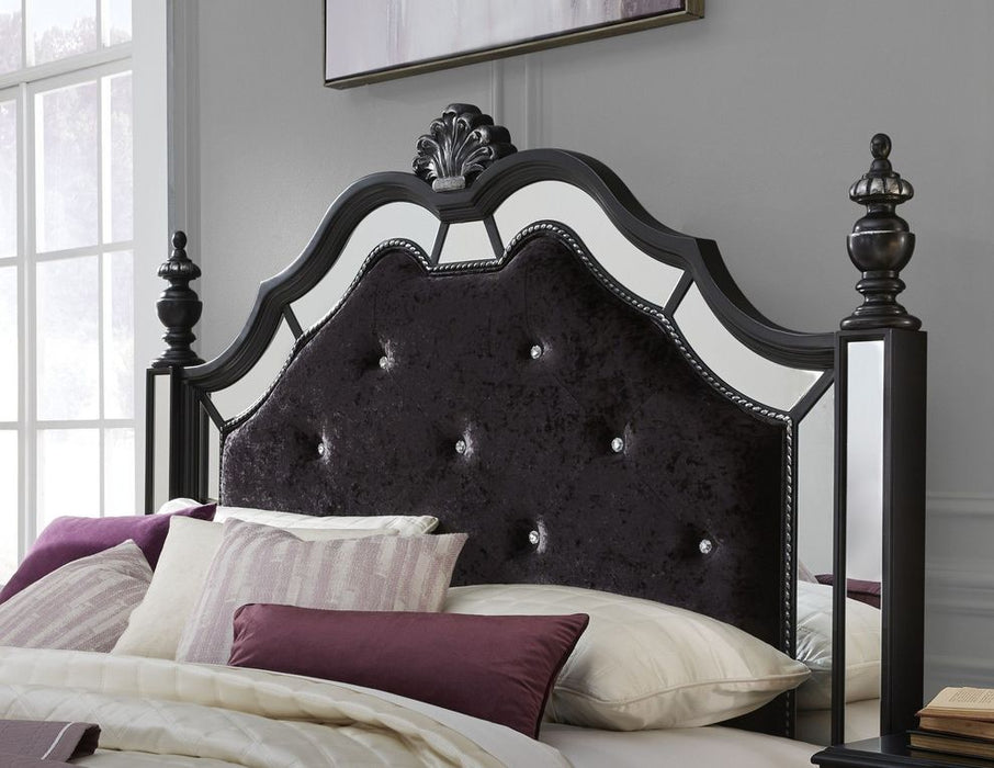 Diana Black King Bed - DIANA-BL-KB - Gate Furniture