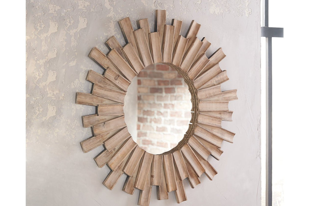 Donata Natural Accent Mirror - A8010113 - Gate Furniture