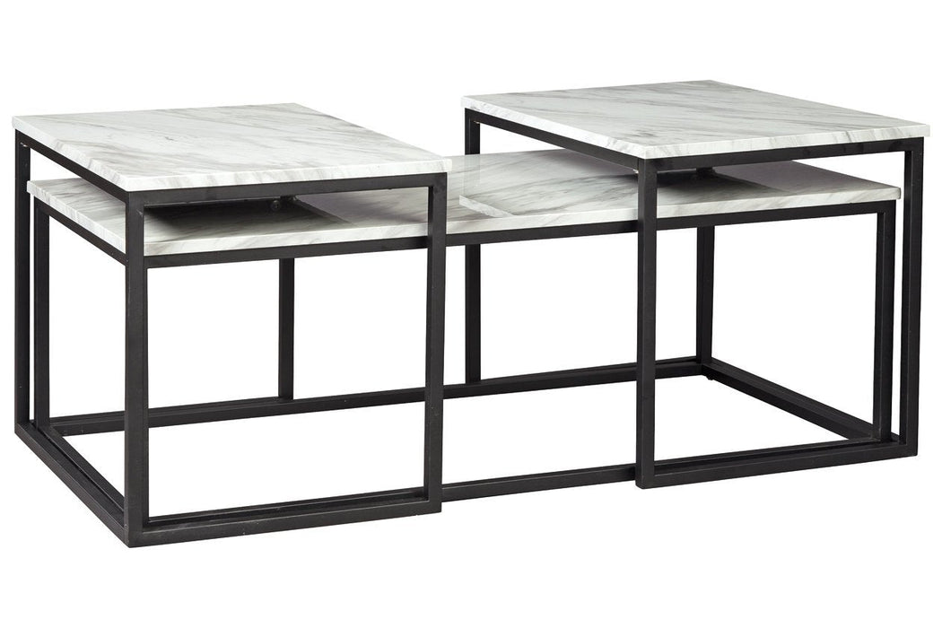 Donnesta Gray/Black Table (Set of 3) - T182-13 - Gate Furniture