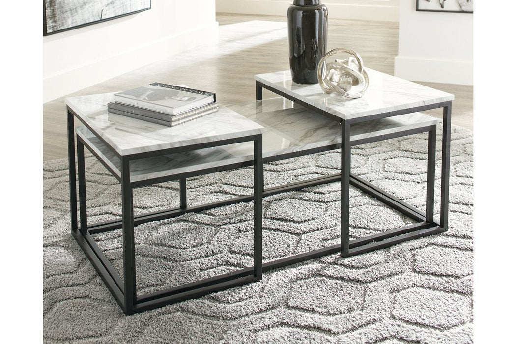 Donnesta Gray/Black Table (Set of 3) - T182-13 - Gate Furniture