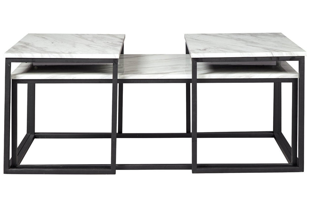 Donnesta Gray/Black Table (Set of 3) - T182-13 - Gate Furniture