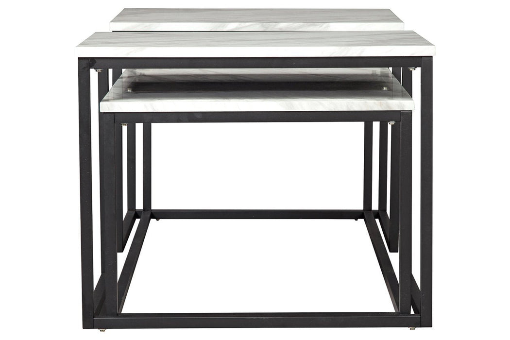 Donnesta Gray/Black Table (Set of 3) - T182-13 - Gate Furniture