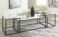 Donnesta Gray/Black Table (Set of 3) - T182-13 - Gate Furniture