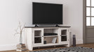 Dorrinson Two-tone Large TV Stand w/Fireplace Option - W287-68 - Gate Furniture