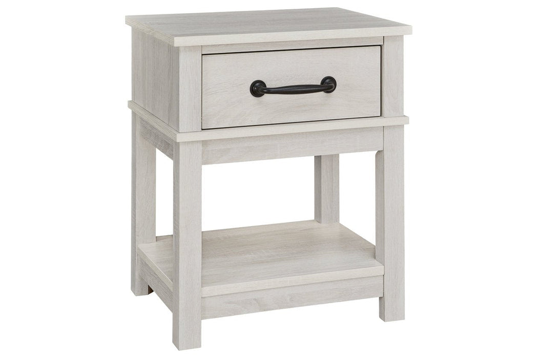 Dorrinson White Nightstand - B067-91 - Gate Furniture