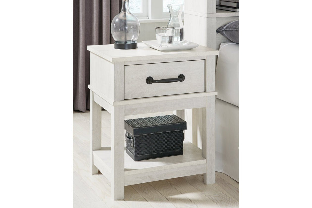 Dorrinson White Nightstand - B067-91 - Gate Furniture