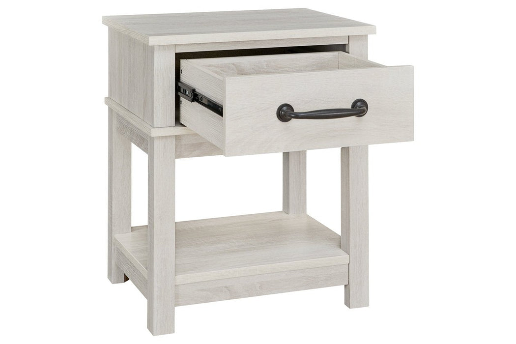 Dorrinson White Nightstand - B067-91 - Gate Furniture