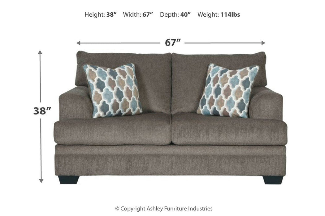 Dorsten Slate Loveseat - 7720435 - Gate Furniture