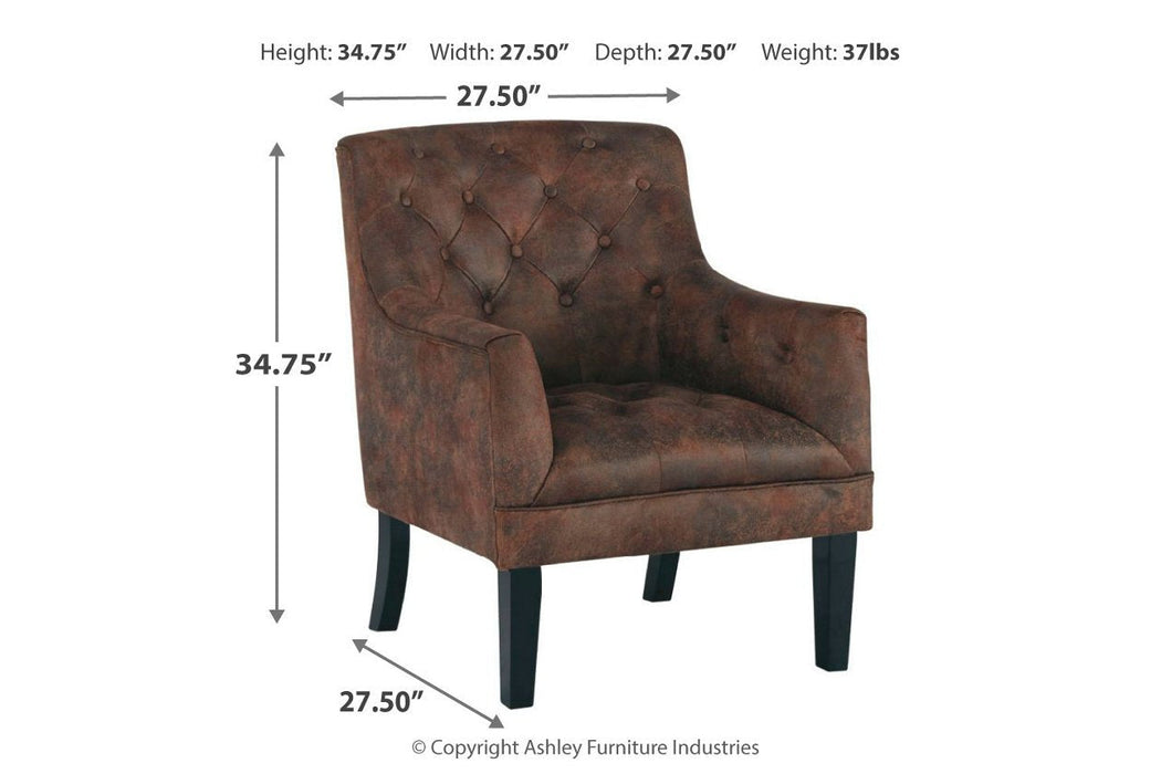 Drakelle Mahogany Accent Chair - A3000051 - Gate Furniture