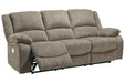 Draycoll Pewter Power Reclining Sofa - 7650587 - Gate Furniture