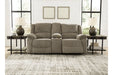 Draycoll Pewter Reclining Loveseat with Console - 7650594 - Gate Furniture