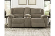 Draycoll Pewter Reclining Loveseat with Console - 7650594 - Gate Furniture