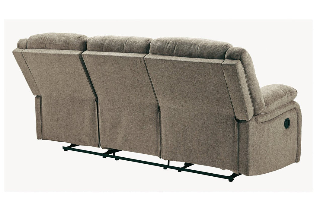 Draycoll Pewter Reclining Sofa - 7650588 - Gate Furniture