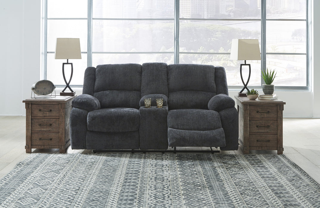 Draycoll Slate Reclining Living Room Set - Gate Furniture