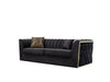 Dream Black Velvet Sofa & Loveseat - DREAMBLACK-SL - Gate Furniture