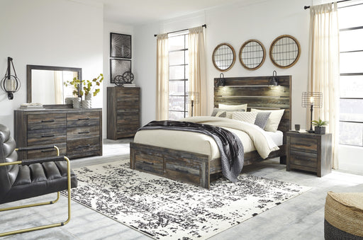 Drystan Brown Footboard Storage Bedroom Set - Gate Furniture