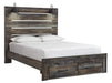 Drystan Brown Queen Footboard Storage Bed - Gate Furniture