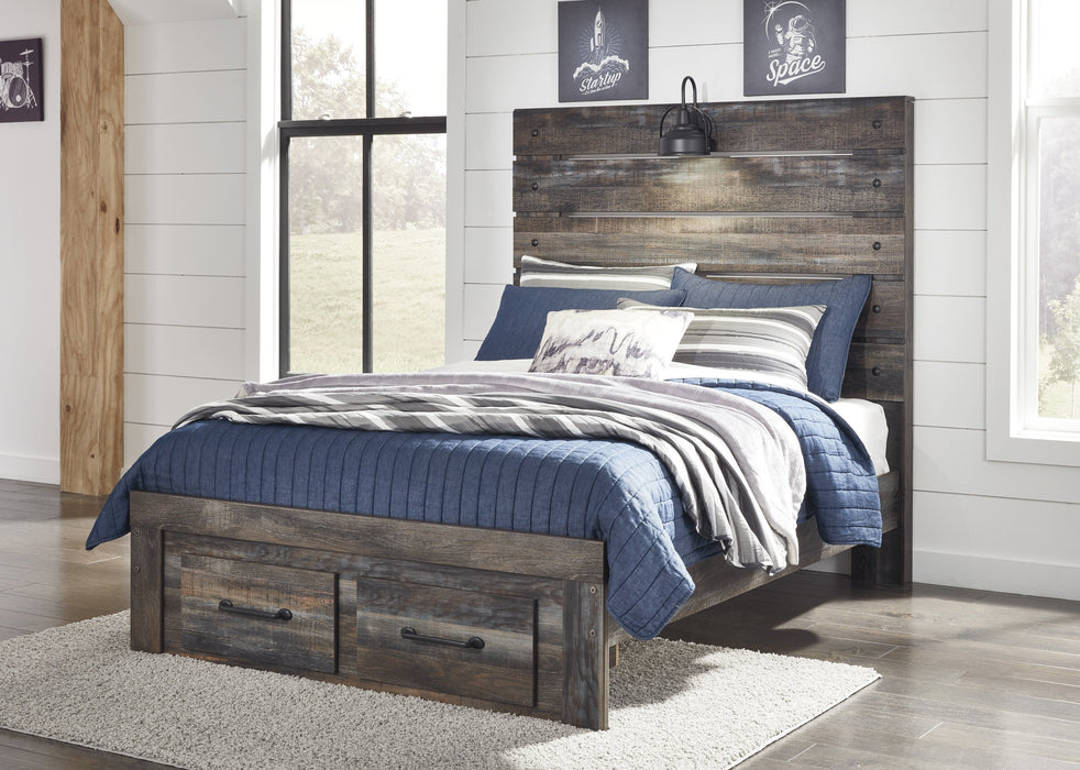 Drystan Brown Youth Footboard Storage Bedroom Set - Gate Furniture