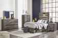 Drystan Brown Youth Storage Platform Bedroom Set - Gate Furniture