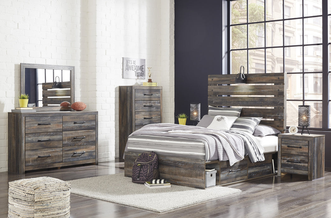 Drystan Brown Youth Storage Platform Bedroom Set - Gate Furniture